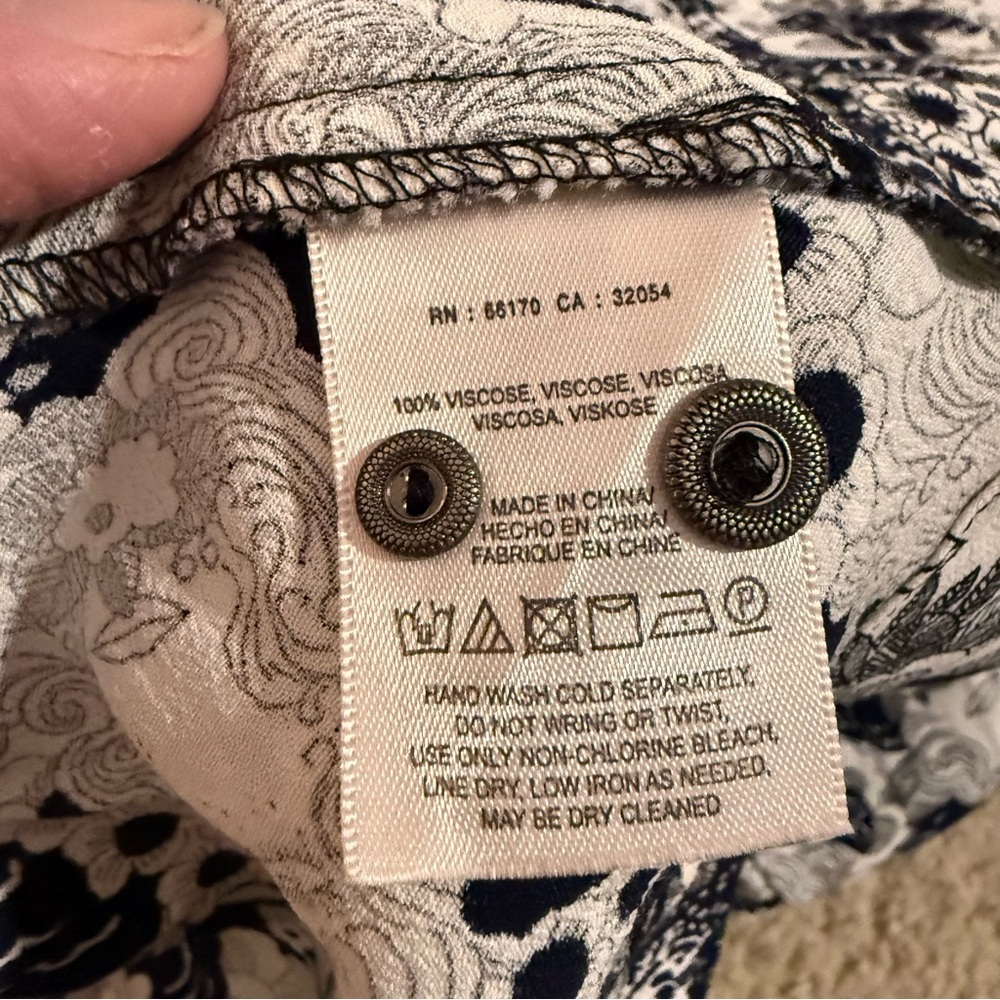 Anthropologie 34 of 52 Conversations Floral Long Sleeve Dress - Picture 7 of 8